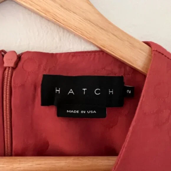 HATCH Maternity The James Dress in Faded Coral Floral | Size 2 - Picture 4 of 8